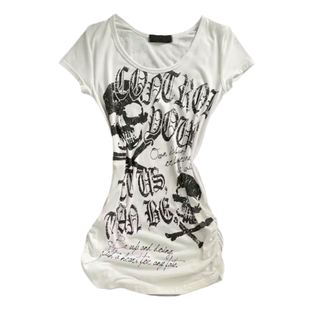 ✮ WHITE SKULL TOP ✮